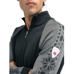 Dale of Norway - GEILO Men's Sweater in Merino Wool, Dark Charcoal